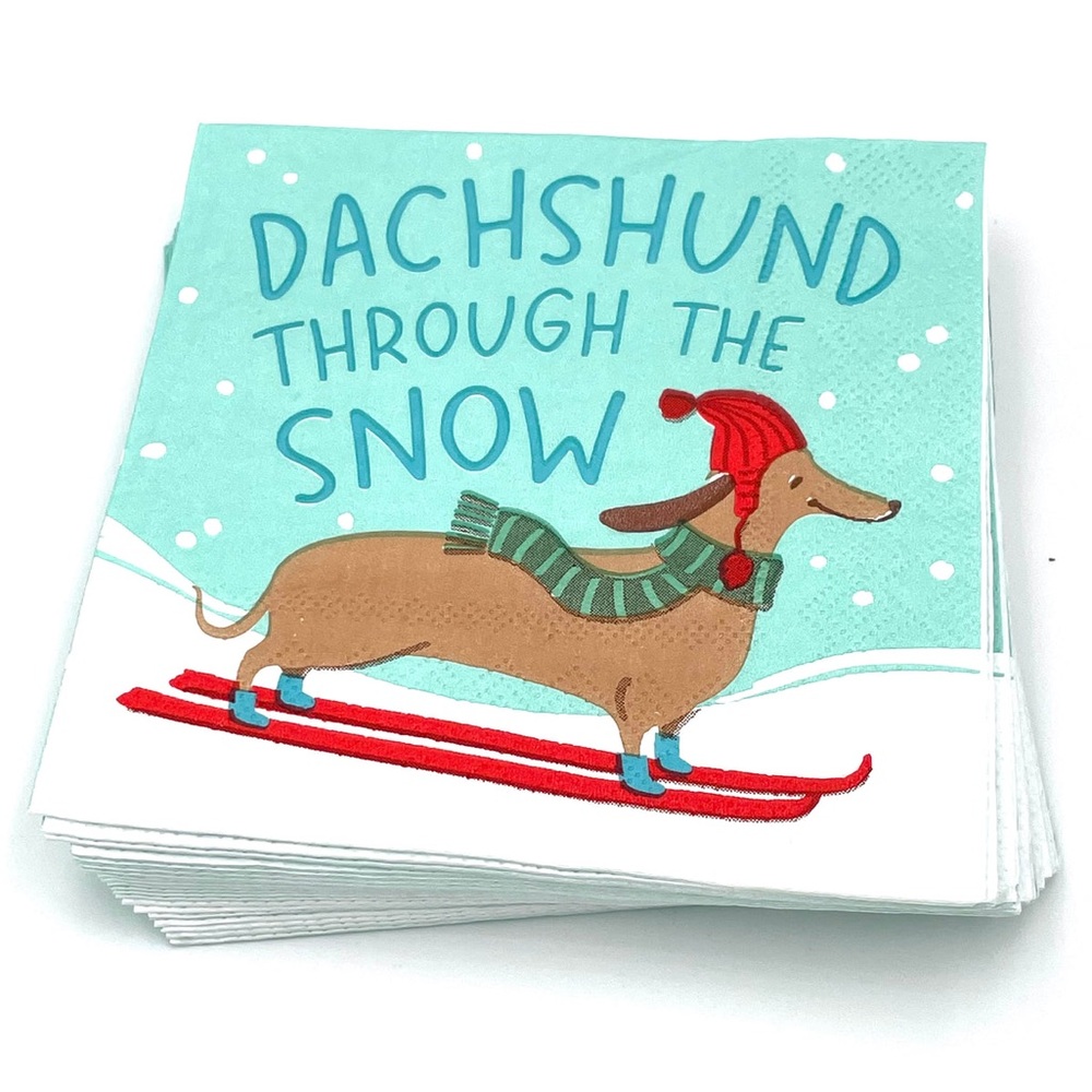 5” Napkins 3 PLY COCKTAIL 20 COUNT | DASCHUND